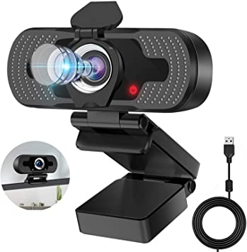 HD Webcam 1080p Web Camera, Eocean Webcam with Microphone & Privacy Cover, Web Cam with Auto Light Correction, Web Camera for Desktop Laptop Computer, USB Webcams for Video Streaming,Conference,Gaming,Online Classes