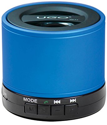 UGO Portable Bluetooth Speaker for Smartphones - Retail Packaging - Blue