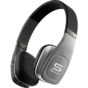 SOUL Electronics SV3SLV Volt Bluetooth Pro Hi-Definition On-Ear Headphones, Silver (Discontinued by manufacter)