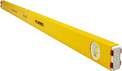 Stabila 29148 48-Inch Measuring Stick Level with 3 Layout Scales