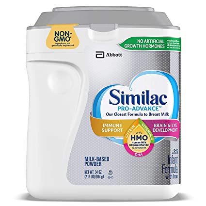 Similac Similac Pro-Advance Non-GMO with 2-FL HMO Infant Formula with Iron Powder, 34 Ounce ., 34 Ounce
