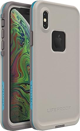 LifeProof FRĒ Series Waterproof Case for iPhone Xs & iPhone X (Only) - Non-Retail Packaging - Body Surf (Cement/Gargoyle/Hawaiian Ocean)