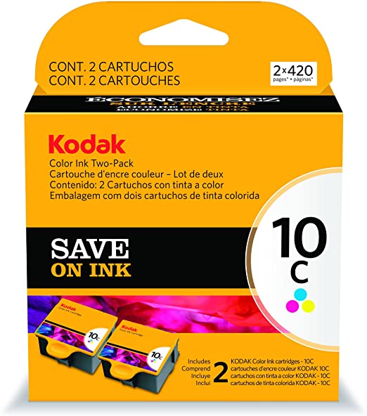 Kodak 1829993 10C Ink Cartridge Two-Pack Ink -Color