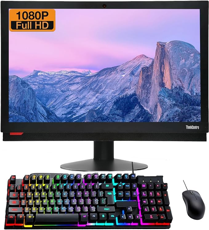 Lenovo ThinkCentre M900Z 23" FHD All-in-One Desktop Computer, Intel Core i5-6500 3.2GHz Up to 3.6GHz, 16GB RAM, 256GB SSD, DVD, Backlit Keyboard, CAM, Windows 10 Professional (Renewed)