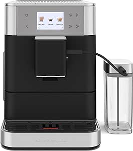 KitchenAid Fully Automatic Espresso Machine KF7 with Milk Attachment, KES8557BK, Cast Iron Black