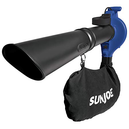 Sun Joe SBJ603E-SJB Blower Joe Electric 3-In-1 Blower Vacuum/Mulcher, Dark Blue