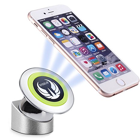 Cell phone holder, Colori Magnetic 360 degree Rotating Car Mount Mobile Phone Holder for iphone 5 6 Plus samsung galaxy s3 Cell Phone and Mini Tablets