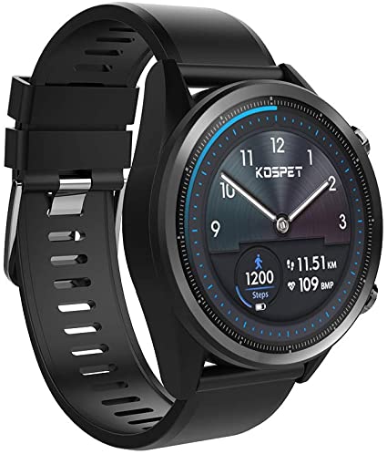 Kospet Hope 4G Smart Watch,[2019 Newest] 8.0 MP Camera,3/32 GB Ram/ROM, IP67 Waterproof,Bluetooth Wristband Scratch Resistant ZRO2 Ceramic Watch,GPS,Heart Rate Monitor,OTA Smartwatch