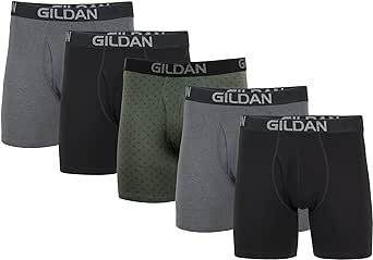 Gildan Men's Underwear Cotton Stretch Boxer Briefs, Multipack