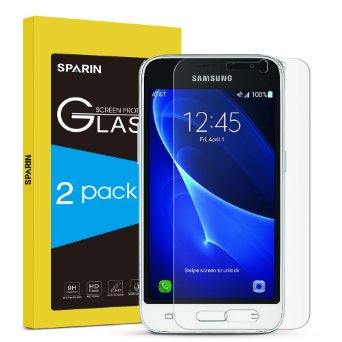 SPARIN [2 Pack] Samsung Galaxy Express 3 Screen Protector, Tempered Glass Screen Protector for Express 3 [0.3mm/2.5D] [Bubble-Free] [Ultra Clear High Definition], [Lifetime Warranty]