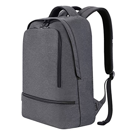 REYLEO Backpack Laptop Rucksack School Bag Daypack for Business, Travel, Work - 21L / Grey