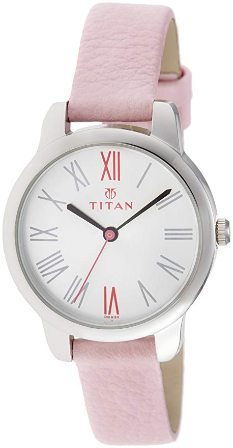 Titan Youth Analog White Dial Women's Watch -NK2481SL01