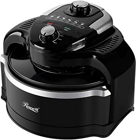Rosewill 7.4-QT Air Fryer with Accessories, 1000W Turbo Air Fryer, 7-Liter Large Capacity Infrared Multicooker with Temperature and Timer Settings - RHCO-19001