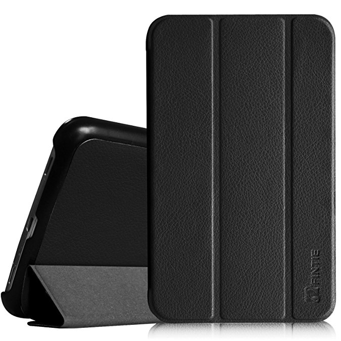 Fintie Samsung Galaxy Tab 3 7.0 Case Cover - Ultra Slim Lightweight Stand Smart Shell, Black