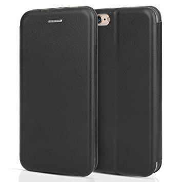 Centopi iPhone 6 / 6S Case - Slimline Leather Case with ID / Card Slot - Folio Wallet Stand Cover