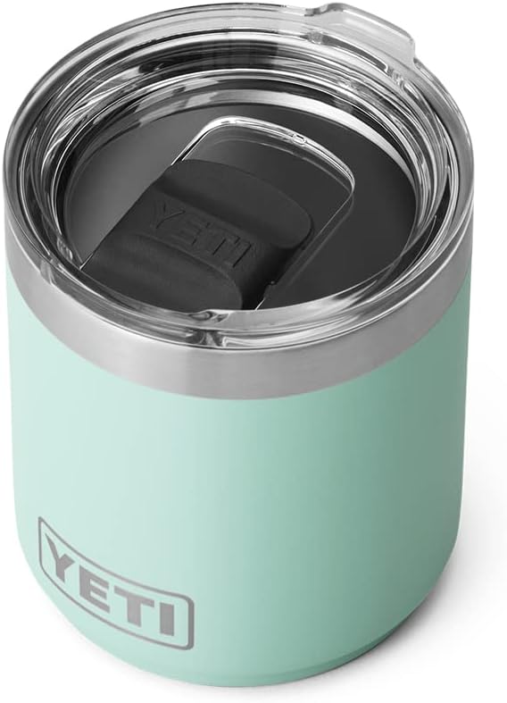 YETI Rambler 10 oz Stackable Lowball 2.0, Vacuum Insulated, Stainless Steel with MagSlider Lid, Seafoam