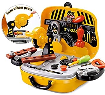 FunBlast Tool Set Toys for Kids, (Set of 31 Pcs) Pretend PlaySet, Role Play Engineer Workshop Tool Kit