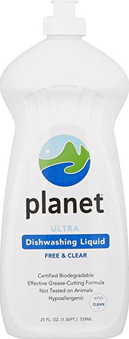 Planet Ultra Dishwashing Liquid, 25 Fluid Ounce Bottles (Pack of 12)