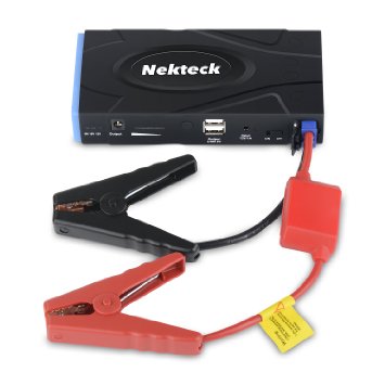 Nekteck Multifunction Car Jump Starter Portable Power Bank External Battery Charger 600A Peak with 16800mAh - Emergency Auto Jump Starter for Truck Van SUV Laptop Smartphone USB Device and More