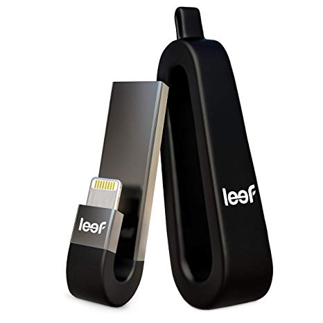 Leef iBridge 3 - iPhone Compatible Flash Drive 32GB (Black) - Expanded Memory for iPhone/iPad - Refurbished