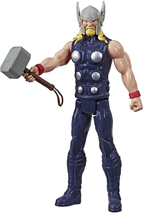 Avengers Marvel Titan Hero Series Blast Gear Thor Action Figure, 12" Toy, Inspired by The Marvel Universe, for Kids Ages 4 & Up