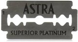 Astra Platinum Double Edge Safety Razor Blades 100 Blades 20 x 5
