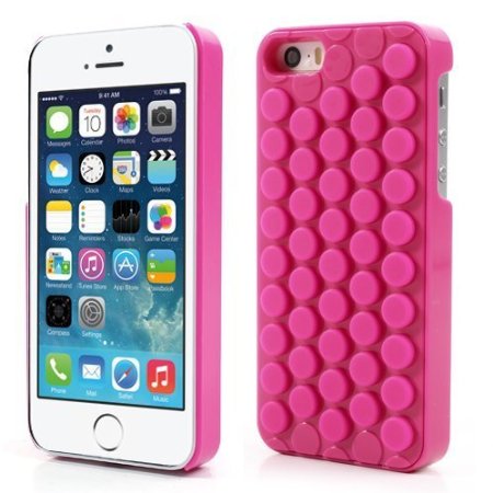 3D Bubble Wrap Design (Can Pop) Soft PC Phone Case Cover For iPhone (For iPhone 6 4.7", Hot Pink)