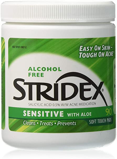Stri-Dex Triple Action Medicated acne pads, Sensitive Skin, 90 Each