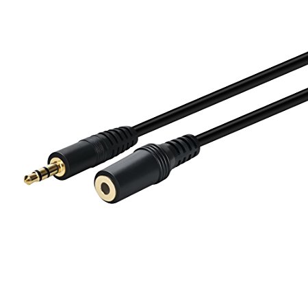 Pasow 3.5mm Stereo Male to Female Extension Audio Cable Cord (50 Feet)