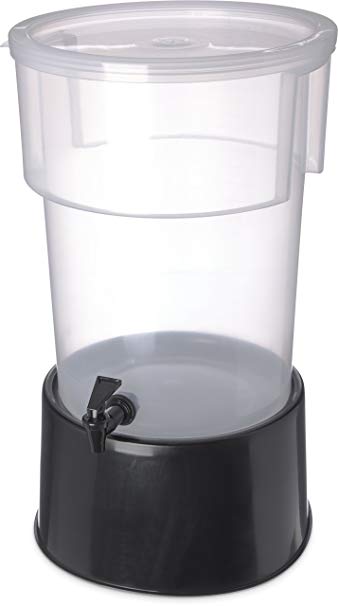 Carlisle 222903 Break-Resistant Beverage Dispenser with Base, 5 Gallon, Clear