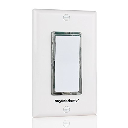 SkylinkHome TB-318 Wireless Stick-on or Wall Mounted Battery Operated Anywhere Wall Light Switch Remote Transmitter