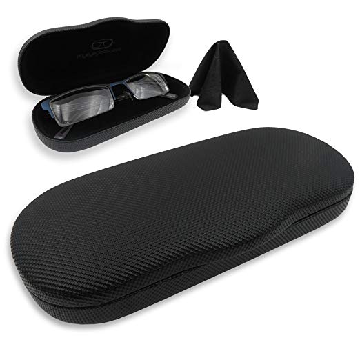 MyEyeglassCase Hard eyeglass cases w/cloth | small-medium frames | men & women