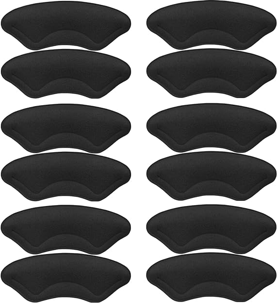 6 Pairs Heel Cushion Pads | Soft Shoe Grips Liners | Self-Adhesive Foot Care Protectors for Loose Shoes Heel Pain Bunion Callus Blisters| Heel Pain Relief