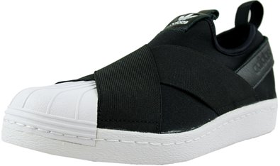Adidas Orginals Black Superstar Slip On Sneakers S81337