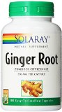 Solaray Ginger Root Capsules 550 mg 180 Count