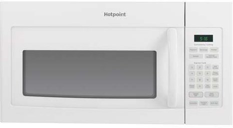 Hotpoint RVM5160DHWW 1.6 Cu. Ft. White Over-the-Range Microwave