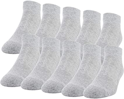 Gildan Men's Active Cotton Low Cut Socks, 10-Pairs