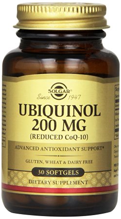 Solgar Ubiquinol with Reduced CoQ-10 Supplement, 200 mg, 30 Count
