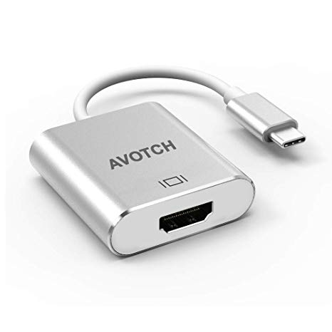 USB C to HDMI Adapter, AVOTCH USB Type-C to HDMI Adapter [Thunderbolt 3 Compatible] for MacBook Pro, Samsung Galaxy S9/S8/Note 8, iMac, Surface Book 2, Dell XPS 13/15, Pixelbook and More