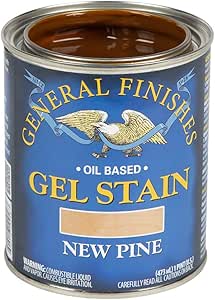 General Finishes Oil Base Gel Stain, 1 Pint, New Pine