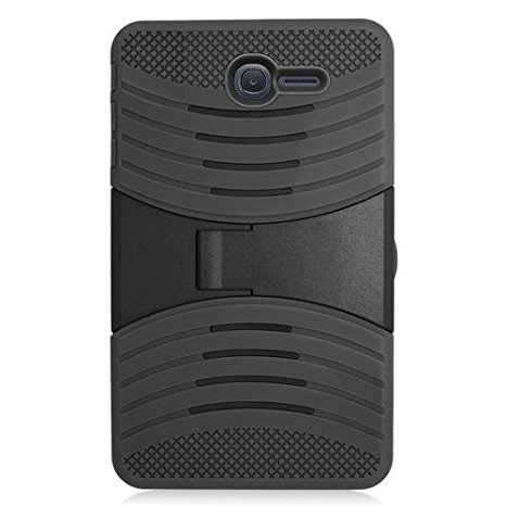 Alcatel OneTouch PIXI 7" Case,BNY-WIRELESS (TM) Rugged High Impact Hybrid Drop Proof Armor Defender Full-body Protection Case Convertible Built in Stand for Alcatel OneTouch PIXI 7-Black