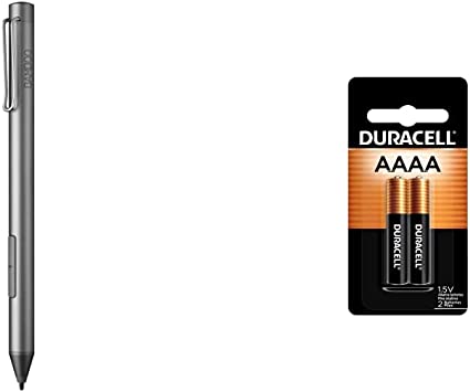 Bamboo Ink Smart Stylus for Windows Ink Second Generation CS323AG0A & Duracell AAAA 1.5V Ultra Photo Alkaline Batteries, 2 Count Pack, AAAA 1.5 Volt Alkaline -Battery