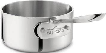 All-Clad 42006 Stainless Steel Tri-Ply Bonded Dishwasher Safe Butter Warmer / Cookware, 0.5-Quart, Silver