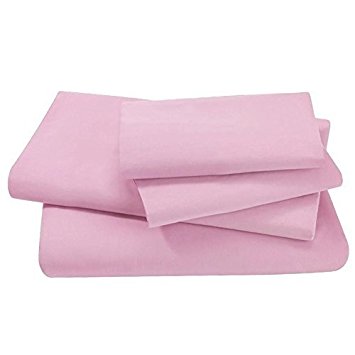 Swan Comfort 4 Pieces 1500 Thread Count Deep Pocket Bed Sheet Set, Queen, Pink