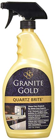 Granite Gold Quartz Brite Spray - Deeps Cleans and Polishes Quartz Surfaces - 24 Ounces