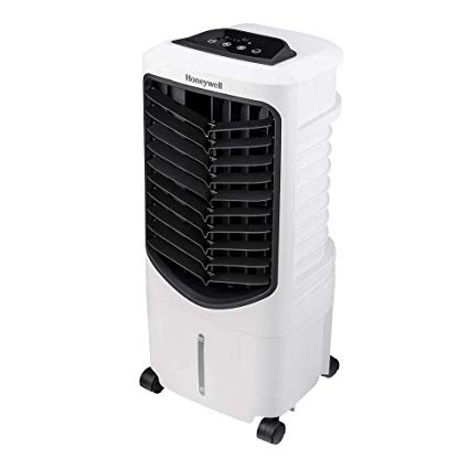 Honeywell Quiet, Low Energy, Compact Portable Evaporative Cooler with Spot Fan & Humidifier, TC09PEU White