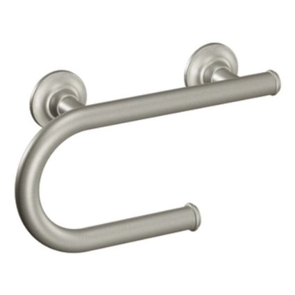 Moen LR2352DBN Home Care Grab Bar Toilet Paper Holder Brushed Nickel