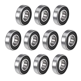 uxcell Deep Groove Ball Bearings Z2 10mm x 22mm x 6mm Double Shielded Carbon Steel 10pcs