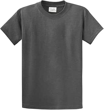 Joe's USA - Big Mens Size Six Extra Large T-Shirts -6XL Tee Shirts in 54 Colors- Dark Heather Grey