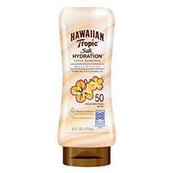 Hawaiian Tropic Silk Hydration Sunscreen Lotion, SPF 50, 6 Fluid Ounce - Pack of 3
